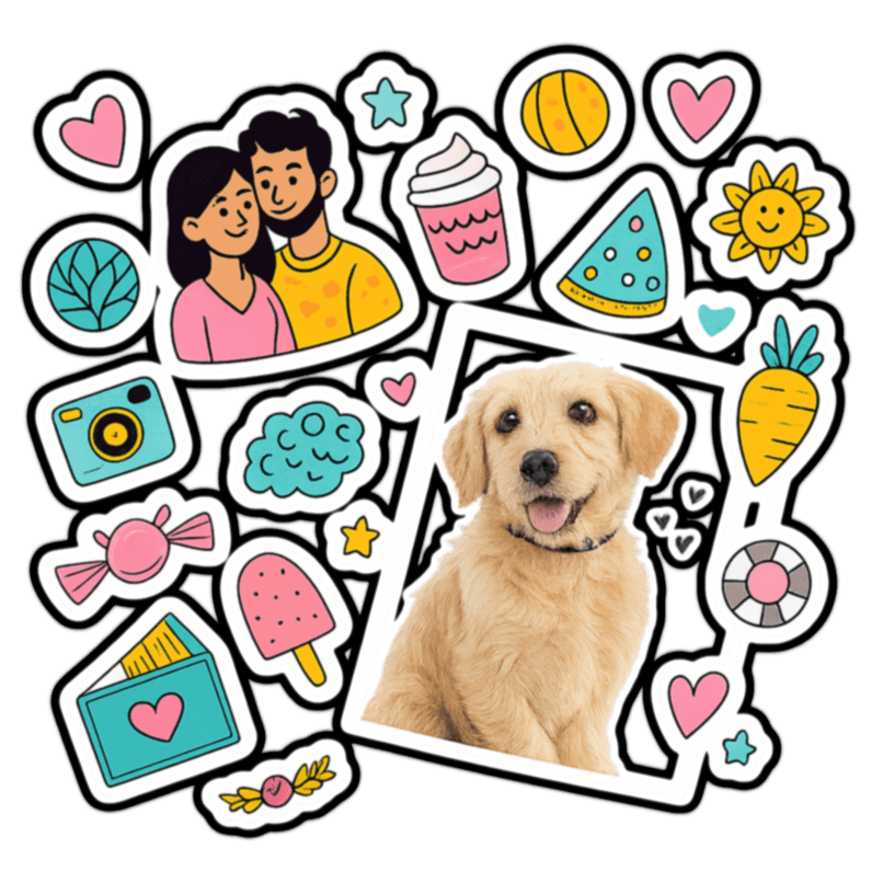 Sticker mockup